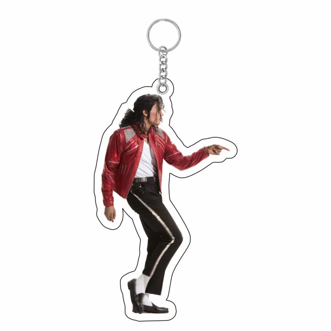 New Michael Jackson Necklace for Girls Drip Oil Alloy Neck Chain Retro The King of Pop MJ Charms Accessories Party Wear