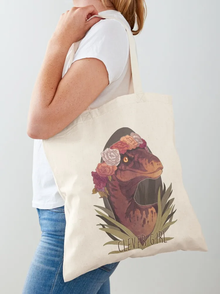 Clever Girl Tote Bag shopping trolley bag tote bags aesthetic canvas tote bag