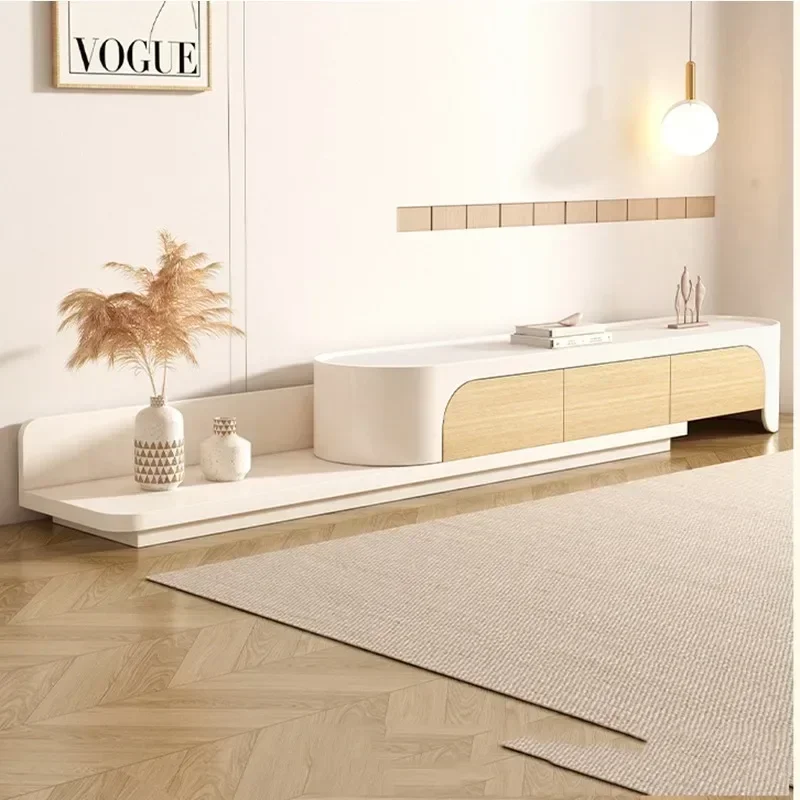 حامل تلفزيون منخفض اللوح، خزانة مركزية، خزانة جانبية، حامل تلفزيون، ملحقات ترفيهية، أثاث Muebles De Sala الحديث #1