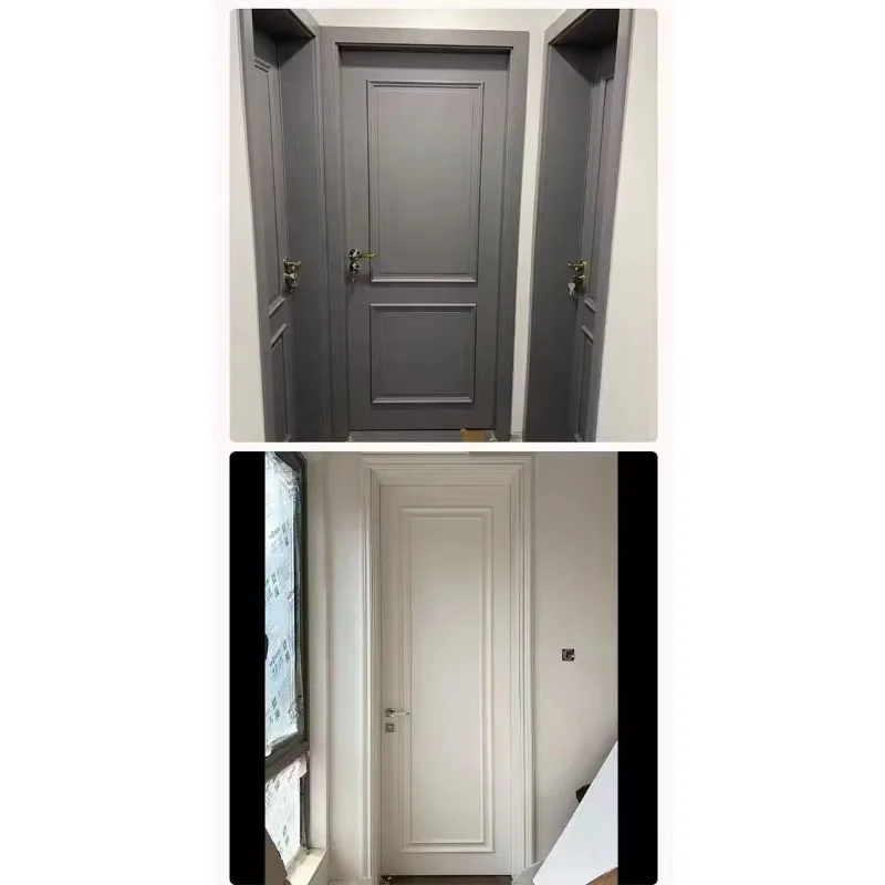 UK Standard Polymer Flush Door FD30 Certified Modern Finished Fire Rated 30min Tested