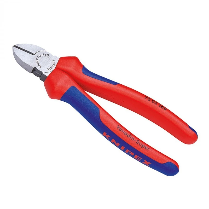 Imagem -02 - Knipex Cortador Diagonal Alicates Precise Workmanship Cutter Aço Vanádio Alta Qualidade Multi-componente 70 02 160