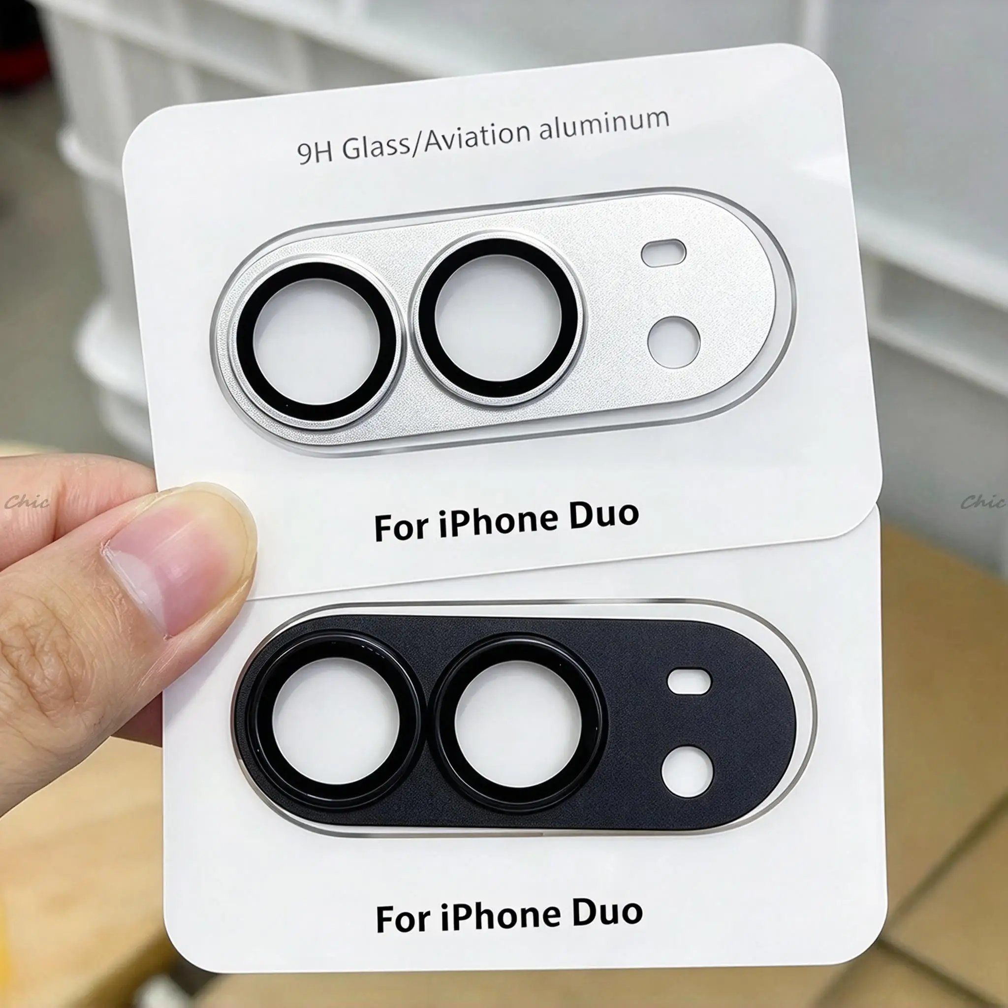 Metal Tempered Glass Camera Lens Protector For iPhone Duo 2026 HD Clear 9H Anti-Scratch Full Coverage Lens Film Protective Cap