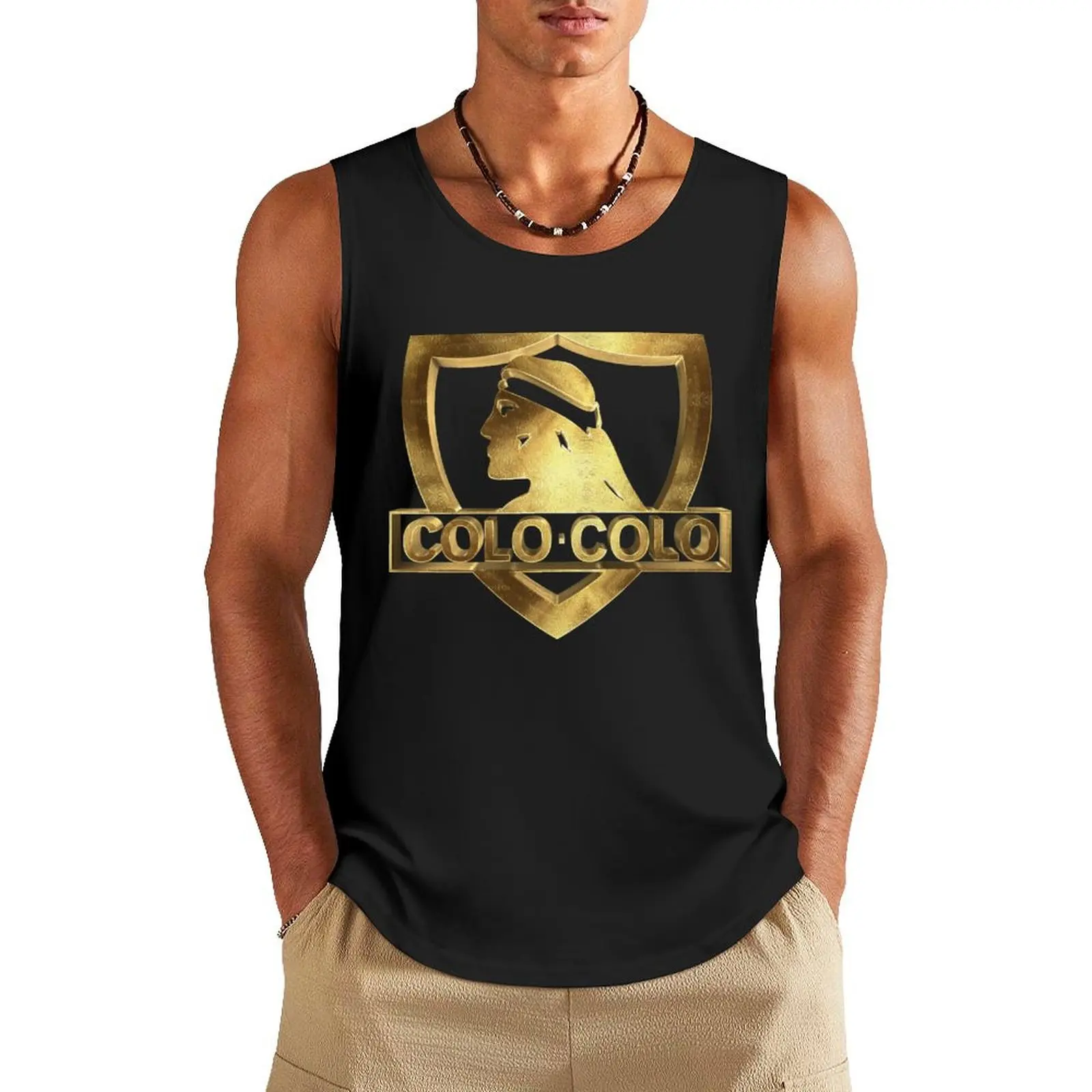 

My Golden Santiago Football Colo Colo Barra Brava Chile Tank Top Top summer T-shirt sports