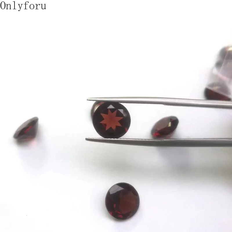 4ct Natural Garnet 10x10mm Big Stone Size for Making Jewelry Earring and Ring or Pendant DIY