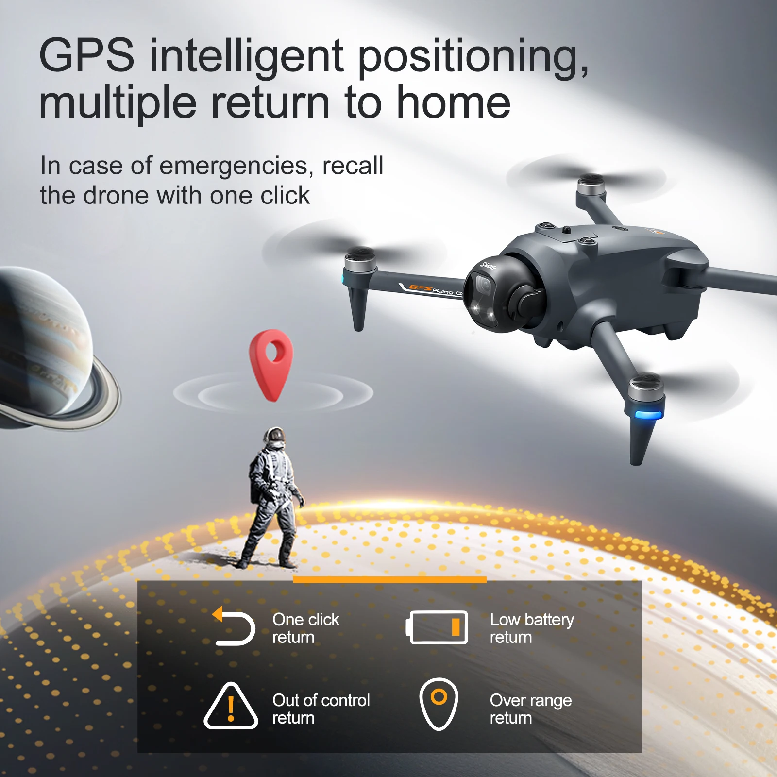 YL059 FPV GPS Quadcopter Drone - Drone Beacon Light review and price