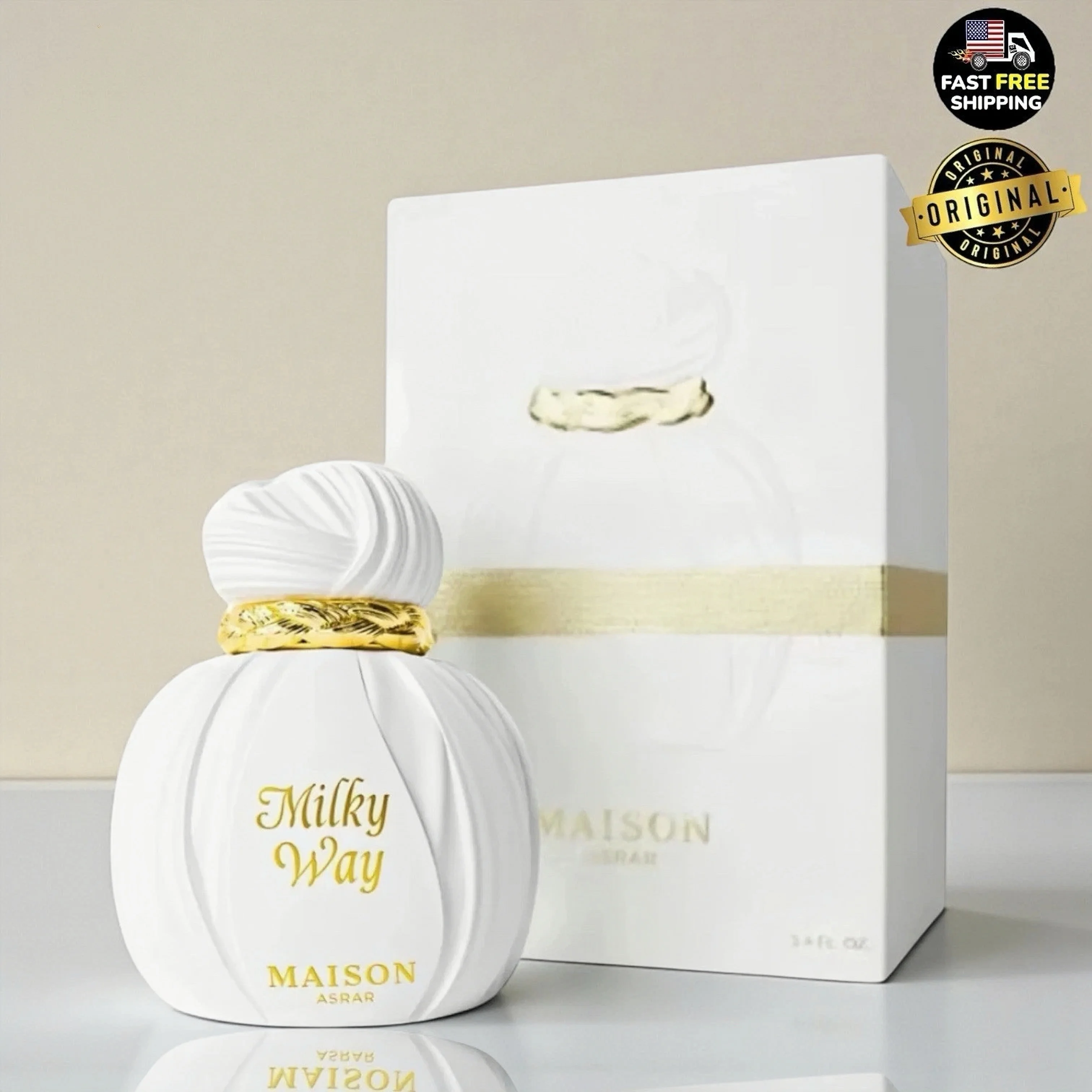 

Milky Way by Maison Asrar EDP 100ml | Women's Sweet Gourmand Perfume, Long-Lasting Luxury Arabian Fragrance