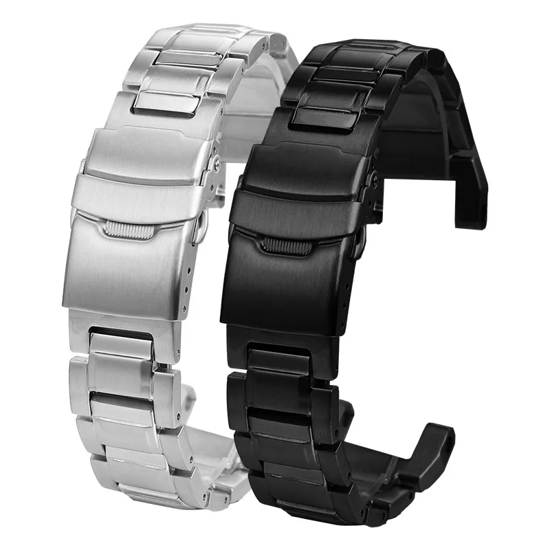 تعديل حزام ساعة اليد ل كاسيو G-SHOCK جديد الطين رجل GW-9500 GW9501 حزام ريترو حزام من الجلد استبدال الكاكي براون حزام (استيك) ساعة أدوات