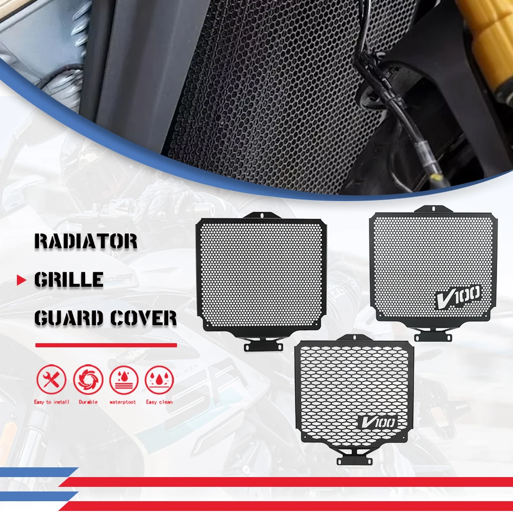 

2026 2025 FOR Moto Guzzi V100S V100 V-100S Mandello S 2021-2024 Stelvio 1000 STELVIO Engine Guard Radiator Grill Protector Cover