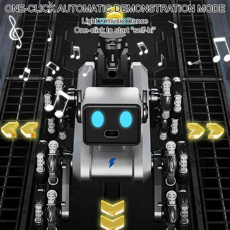 Perro Robot inteligente eléctrico RC, Robot transformador interactivo multifunción, juguete educativo para perros, Robot inteligente biónico, juguete para regalo