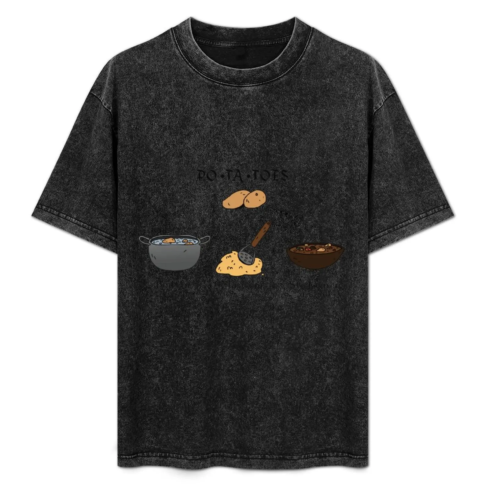 

PO-TA-TOES T-Shirt Athletic Quick Dry T-Shirt for Men