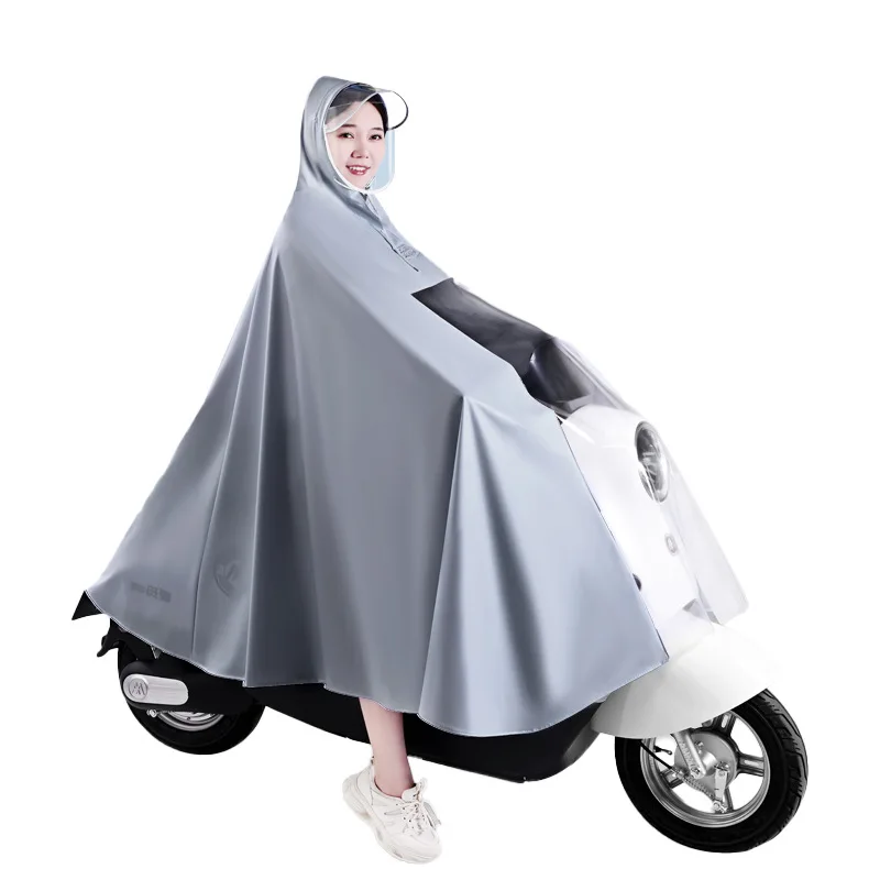 Thickened adult models thickened electric car tricycle special rain poncho long full body storm-proof takeaway rain poncho