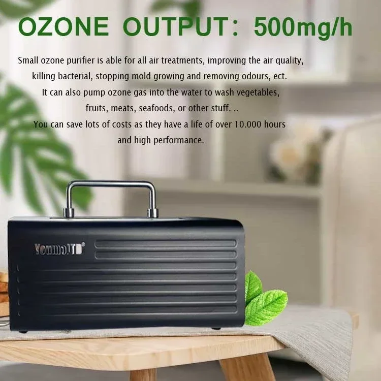 Портативный очиститель озона с кварцевой трубкой и цифровым таймером