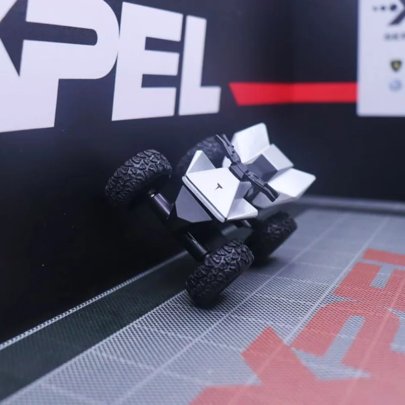 1/32 Tesla Dirt Motor BIKE สําหรับเด็กสี่ล้อหมุนรถรุ่น Diecasts Off-road รถรุ่นของเล่นเด็กของขวัญ