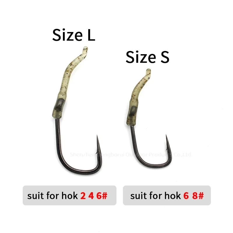 20 Stück Karpfenangel-Zubehör Anti-Tangle-Sleeves Schnur-Ausrichter Hakenhülsen für Karpfenrig Hair Ronnie Rig Terminal Tackle