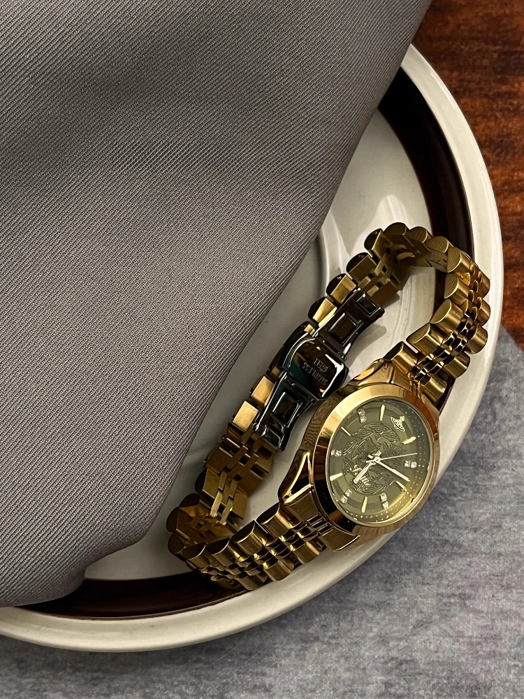 Women Quartz Watch Luxury Brand 28mm Round Clock Ladies Stainless Steel Waterproof Strap Fashion Women Watches