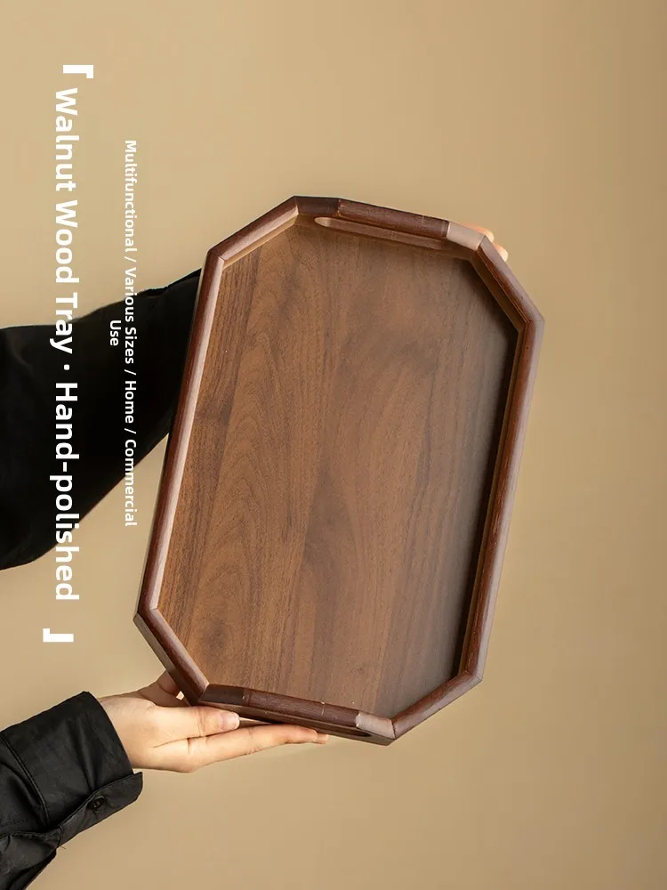 

Новый китайский поднос из бамбукового дерева, набор для теробеденного чая, тарелка для хранения чая, обеденная тарелка с фруктами, ручная работа, Crt, простой дизайн