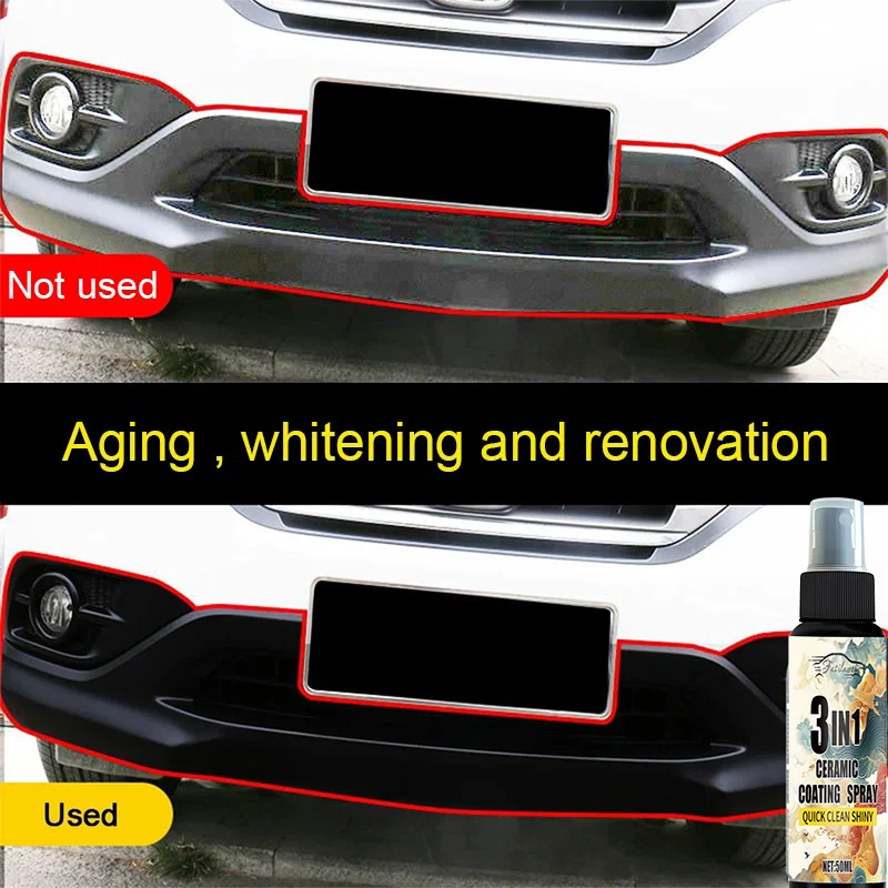 50/100/200ML Car Scratch Repair Liquid Polishing Spray Plastic Refurbished Agent Car Coating Spray Car Interior/Exterior Leather