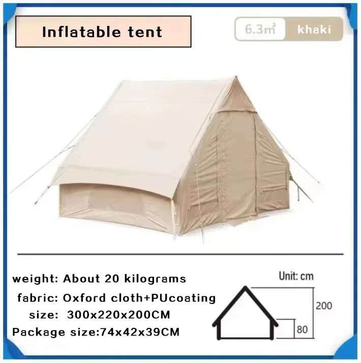 Good Quality Outdoor Oxford Waterproof Family Travel Camping Tent Inflatable House Tent