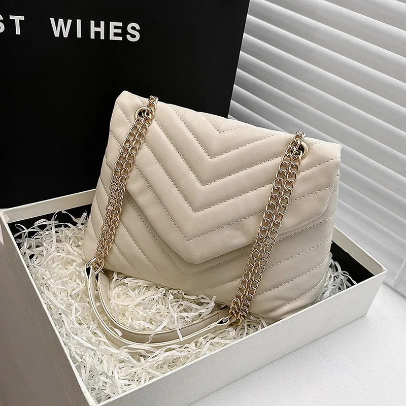 

Новая модная универсальная косая сумка, модная сумка через плечо, маленькая квадратная сумка, роскошная женская сумка на цепочке в стиле ретро