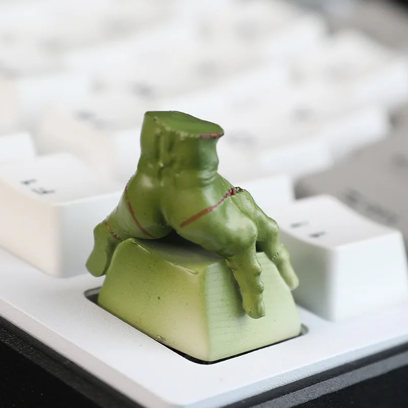 GEFENSI Personalized Resin Keycaps Adams' Broken Hand Key Cross Hole Suitable For Mechanical Keyboard Keycaps
