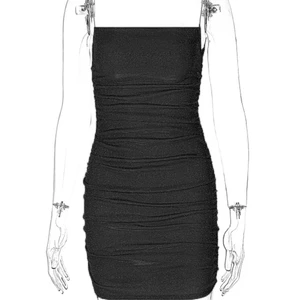 Sexy ärmellose hell silberne silberleba bodcon mini mini weibliches kleid spaghetti krankes kleid 8 Hauptverkäufe Kurzkleid - №4