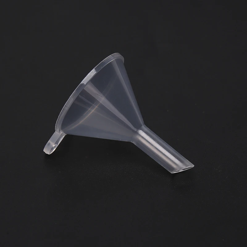5 pezzi nuova piccola plastica per bottiglia diffusore di profumo Mini imbuti per olio liquido Lab