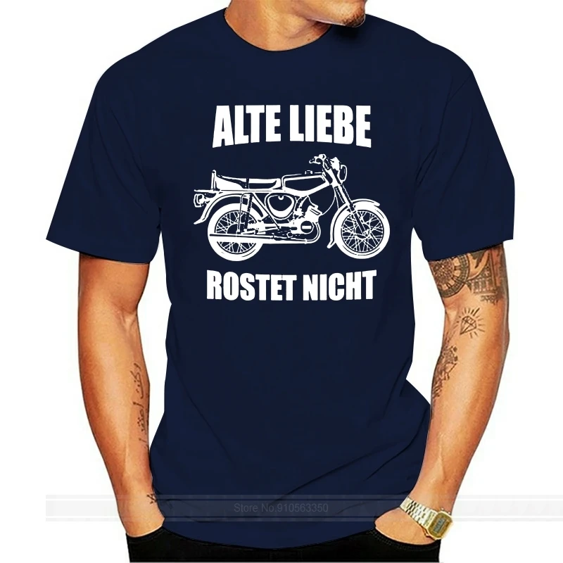 Alte Liebe rostet nicht - S50 S51 T-Shirt Simson Moped Geschenk Schwalbe DDR