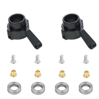 Metal Steering Cup Turn Cup Kit for WPL C14 C24 C34 C44 B14 B1 B16 B24 B36 MN D90 D91 M S RC Car Parts,Black