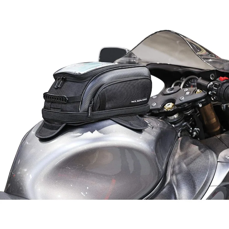 

Commuter Sport Tank Bag with Magnetic and Strap Dual Mount for Secure Bike Storage Ideal for Urban Riders and Daily Commuters S