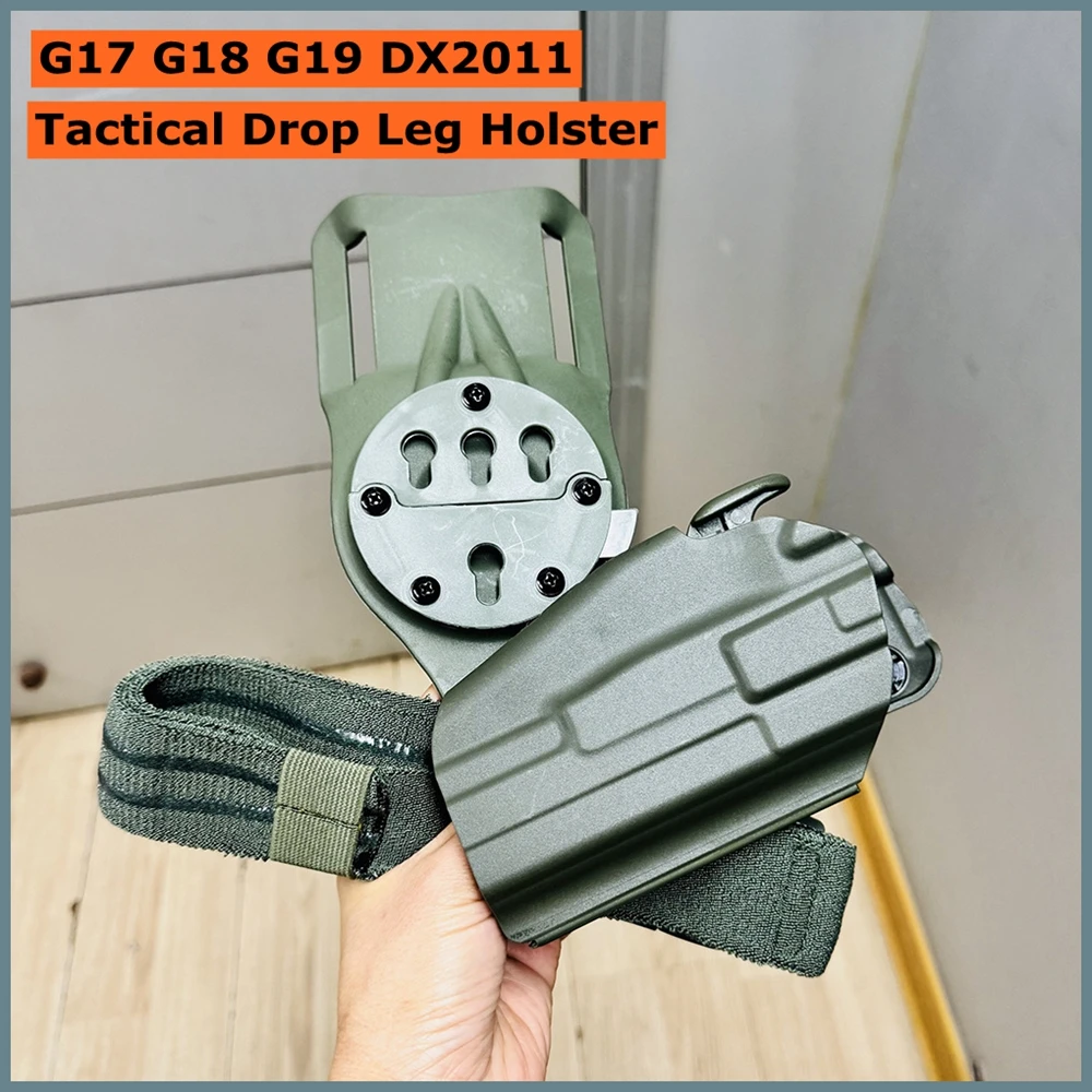 

Тактическая набедренная кобура G17 G18 G19 DX2011 с быстрым сбросом, для пистолета, охотничья, на бедро, поясная, для пистолета