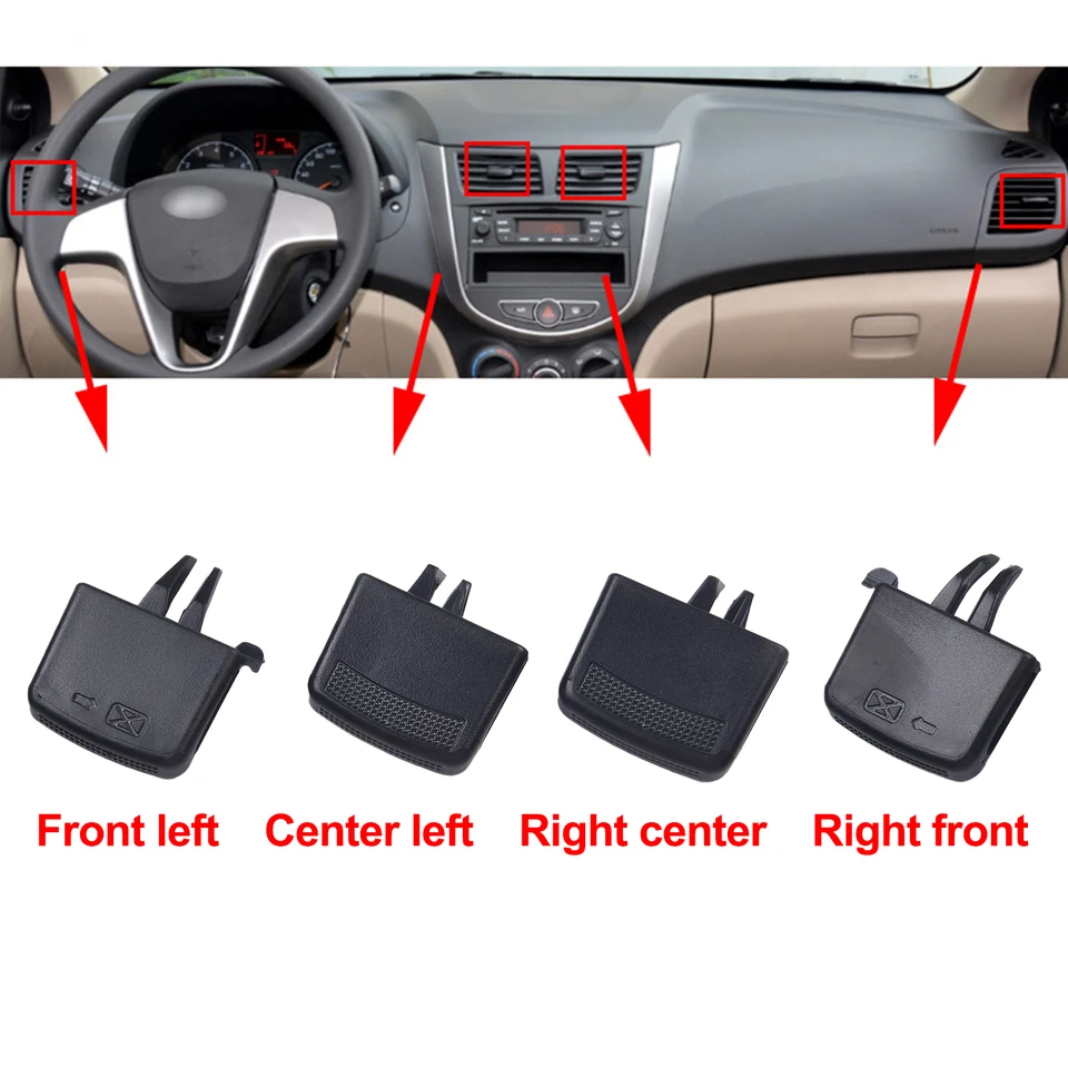 1) Car Center AC Air Vent Outlet Tab Clip Repair Kit for Golf, Stabl 1) Car Center AC Air Vent Outlet Tab Clip Repair Kit for Golf, Stabl