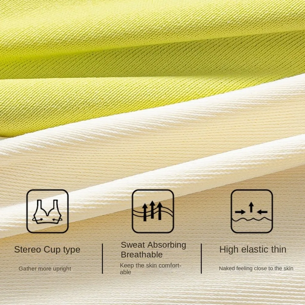Solid Color Wireless Deep V Bra Shockproof Anti-sagging Push Up Underwear Close-fitting Gathered Breasts Seamless Bras Running