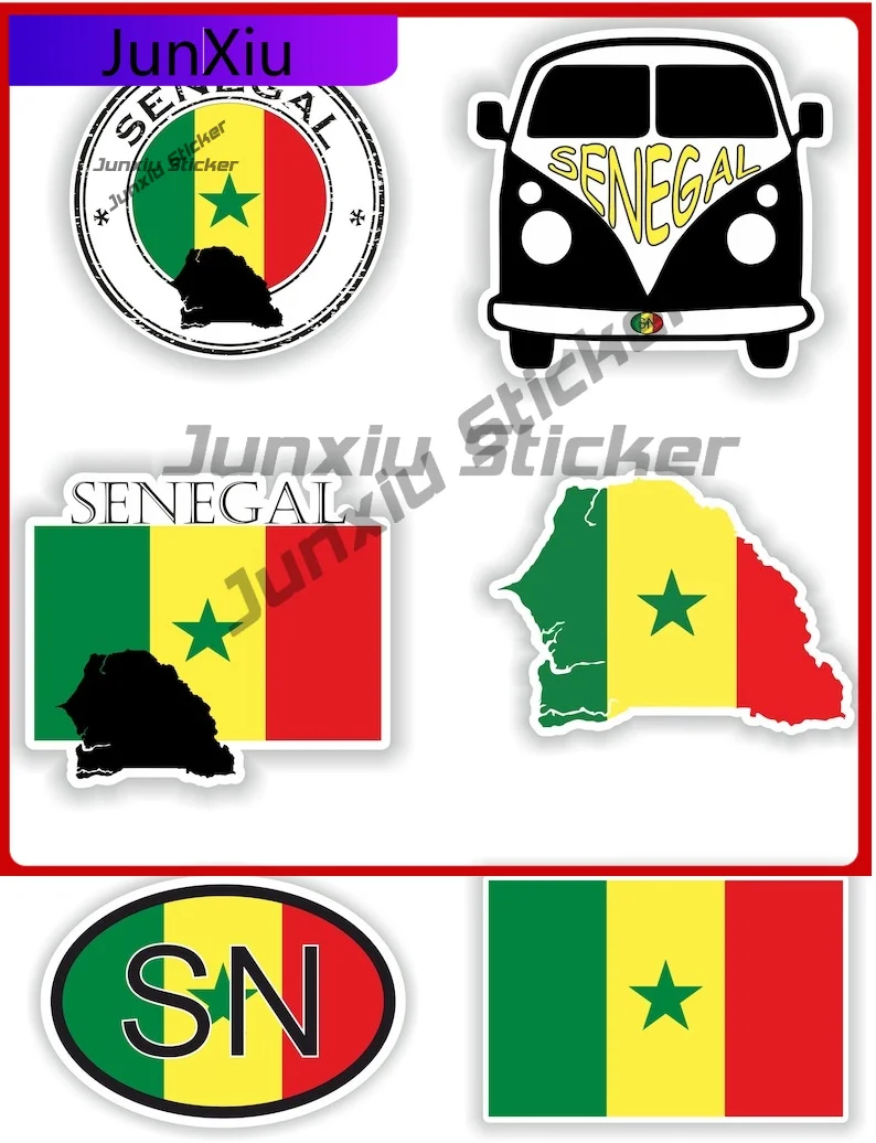 

Senegal Flag Vinyl Stickers Occlusion Scratch Exterior Decals Motorcycle Stickers Camper Decals Zx10rr Sticker Funny Refit Decor