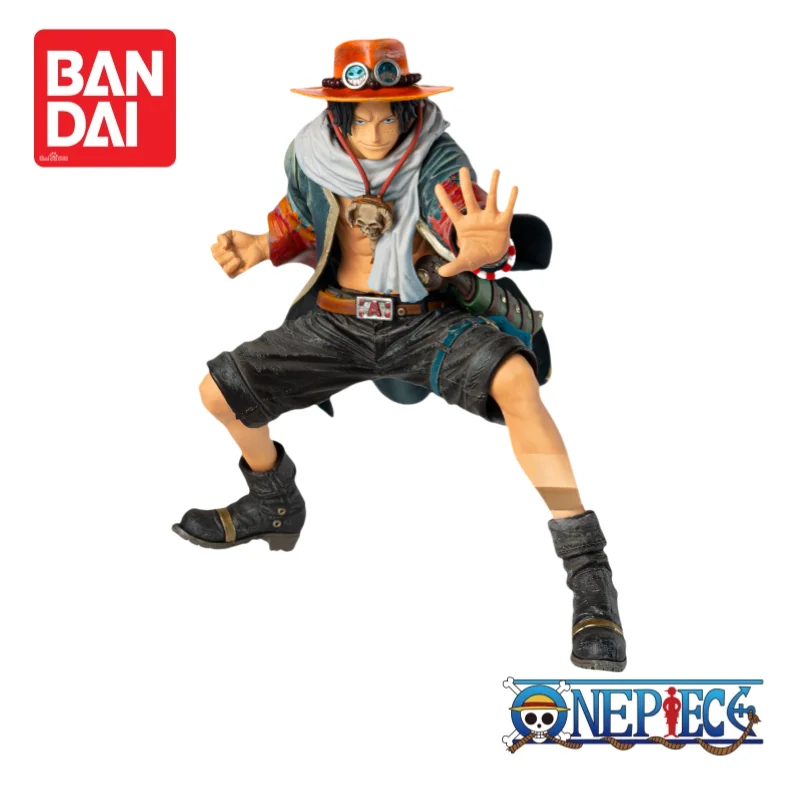 

In Stock Original Bandai Banpresto One Piece Portgas D Ace Figurine Anime Merchandise 100% Genuine Action Figure Model Ornaments