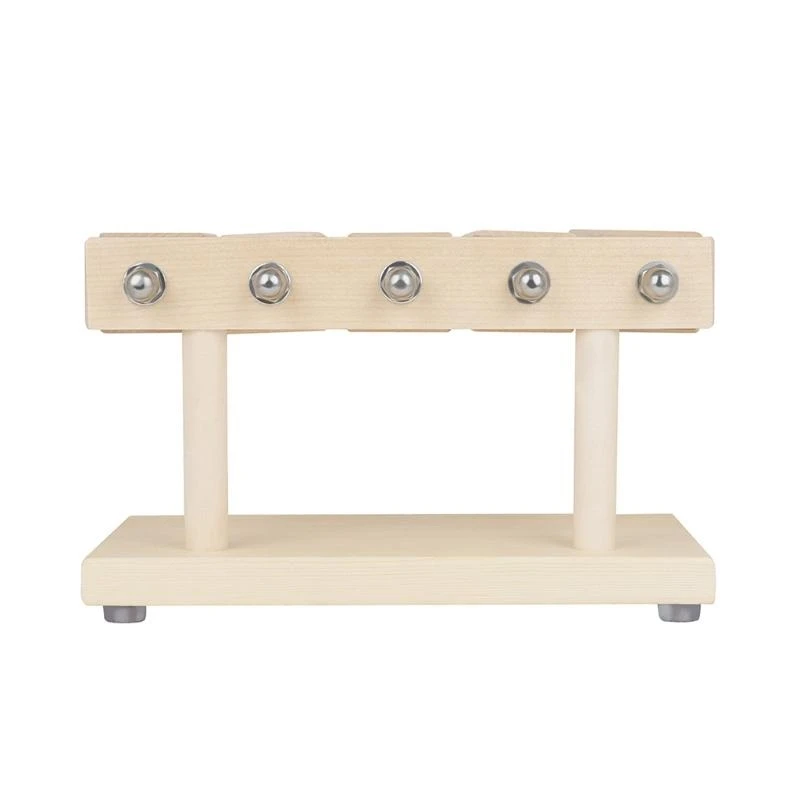 Musical Instruments Wooden Muyu Clapper 5 Tone Xylophone Percussion Instrument with Drumsticks Kids Educational