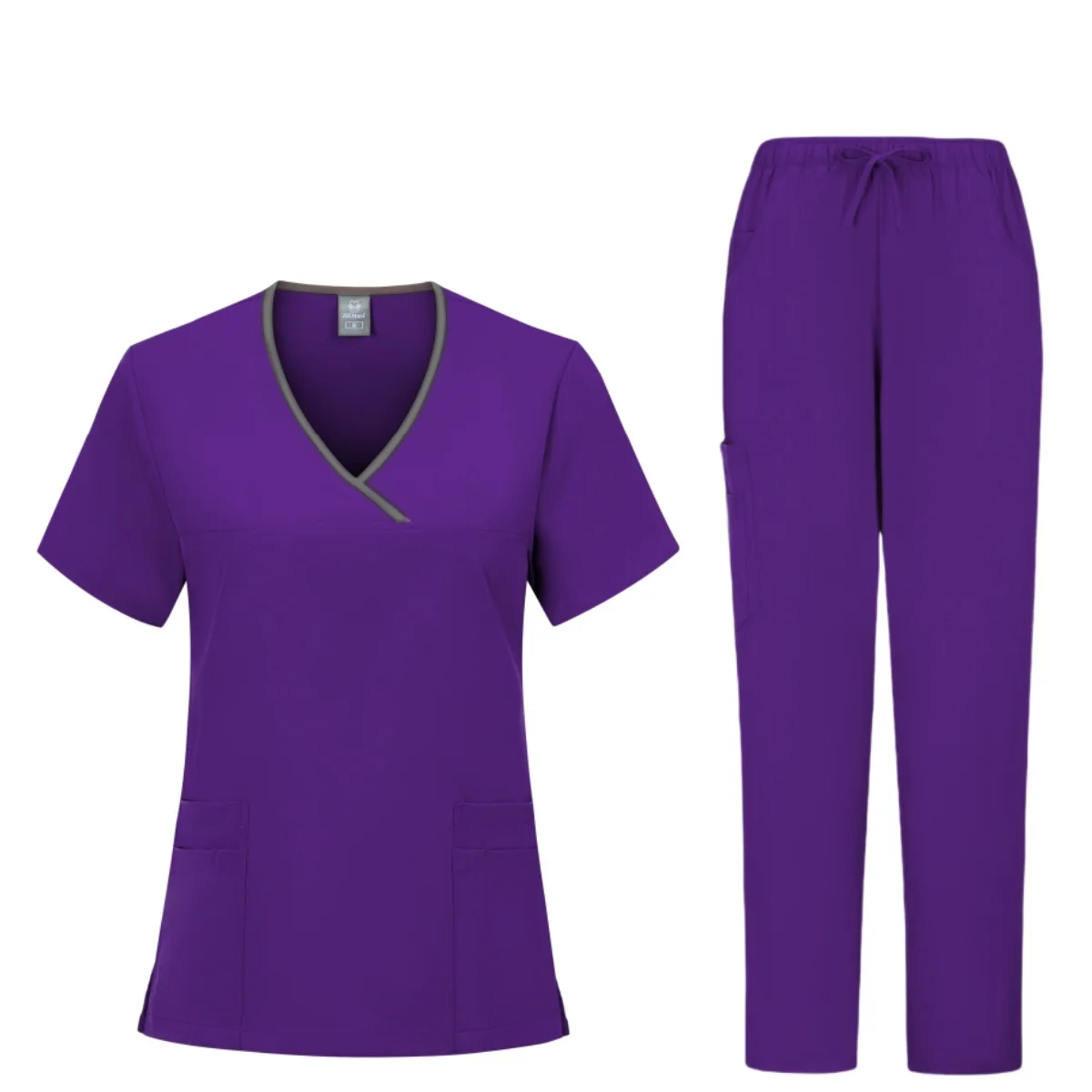 Uniformi chirurgiche Set Scrub donna infermiera medica salone di bellezza abbigliamento da lavoro Scrub clinici Top + pantalone Spa medico tuta tunica infermieristica