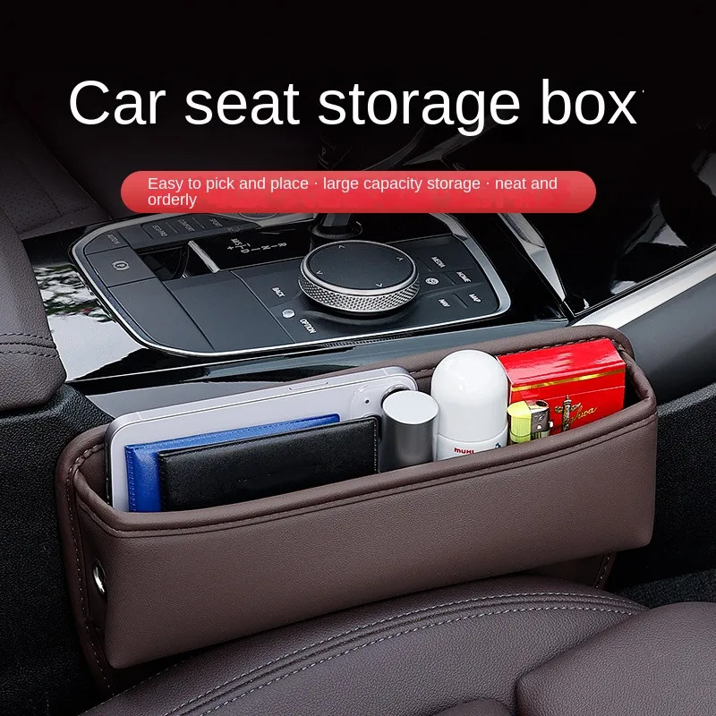 For Volkswagen VW Teramont Polo CC Arteon Tiguan T-ROC 2017~2025 Car Seat Side Gap Filler Storage Box Organizer Case Accessories