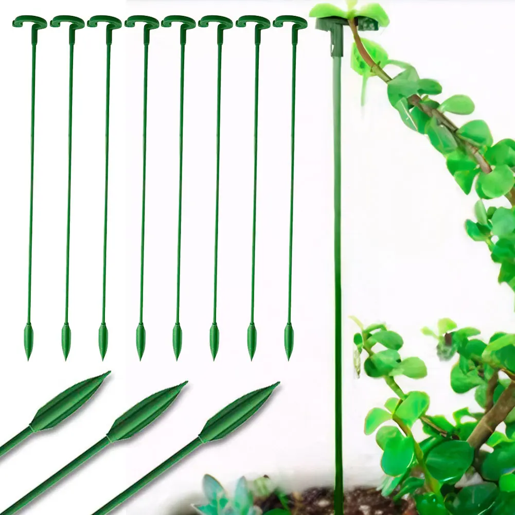 

10/30 Pack 17/27/37/48cm Plant Support Stakes Plant Support Sticks Flower Stakes for Indoor and Outdoor Plants Flowers Tomatoes
