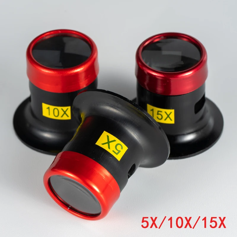 5X 10X 15X Reparatur Uhr Lupe Werkzeug Tragbare Monokulare Lupe Lupe Objektiv für Auge Lupe Uhrmacher Werkzeuge