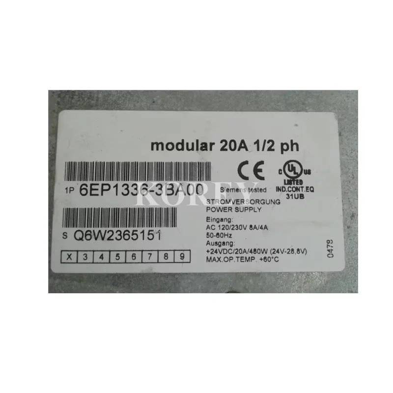 Alimentatore 6EP1336-3BA00 Nuovo di zecca