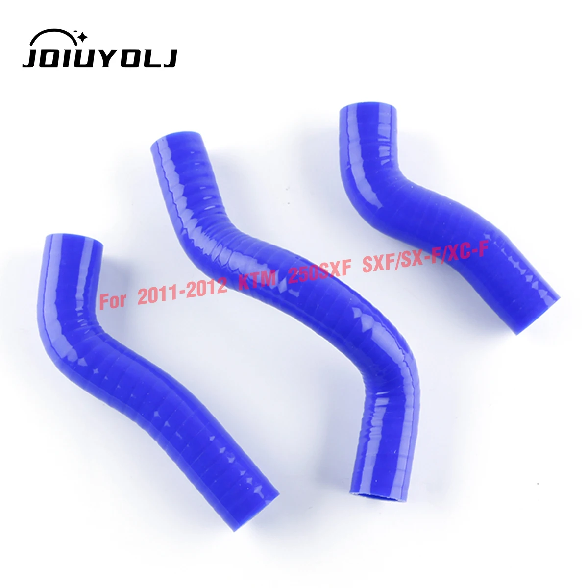 

3Pcs Blue For 2011-2012 KTM 250SXF SXF/SX-F/XC-F Silicone Radiator Coolant Hoses Kit