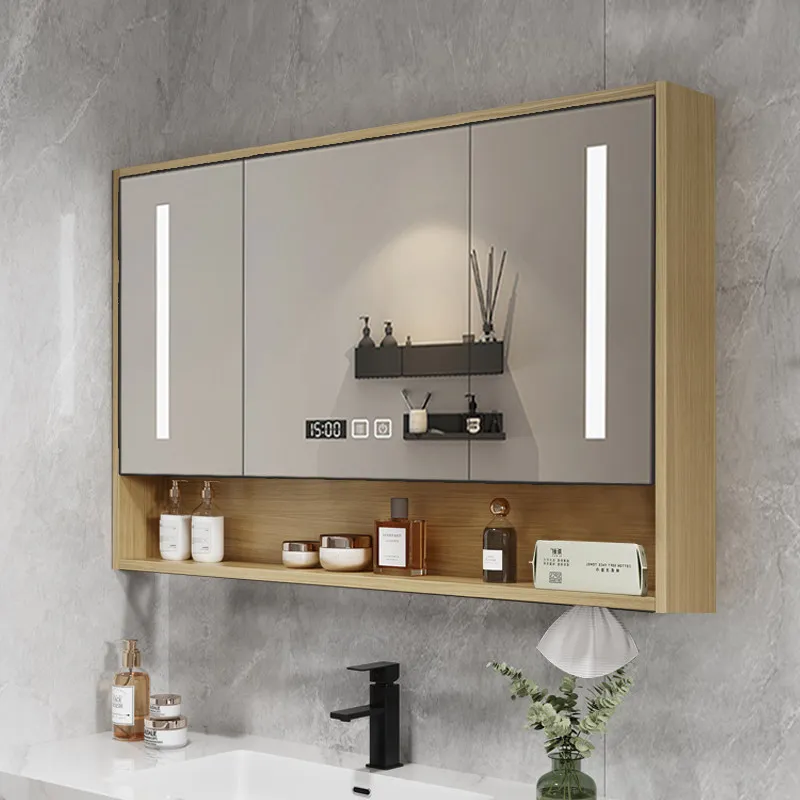 LED Backlit Bathroom Mirror Wall Mounted Anti Fog Touch Sensor Dimmable Vanity Mirror Mirror Cabinet Mirror Medicine Cabinet