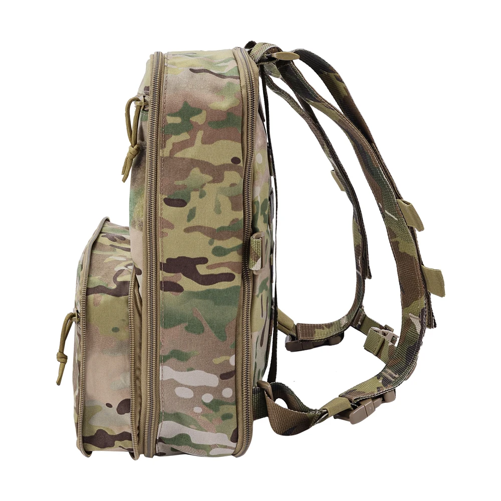 500D Nylon Tactical Flatpack D3 Backpack Hydration Carrier Expansible Molle Pouch Airsoft Multipurpose Vest Assault Travel Bag