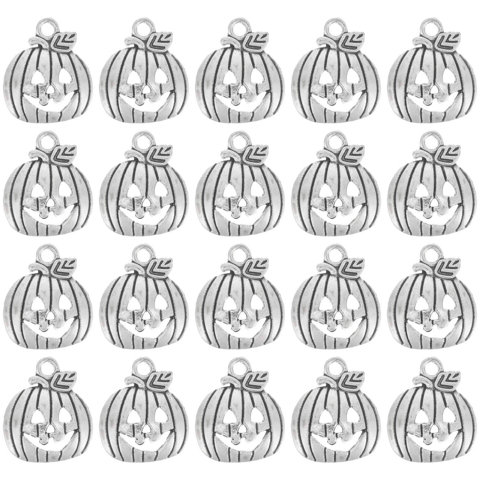 100Pcs Pumpkin Pendant Alloy DIY Jewelry Making Accessories for Necklace Bracelet Charm Craft Gifts Alloy Pendant Charm