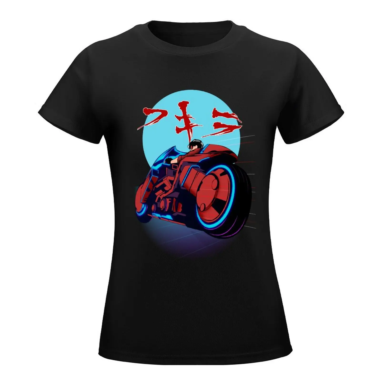 NEO TOKYO BIKERS T-Shirt Female clothing summer tops summer top vintage clothes Women's t-shirt