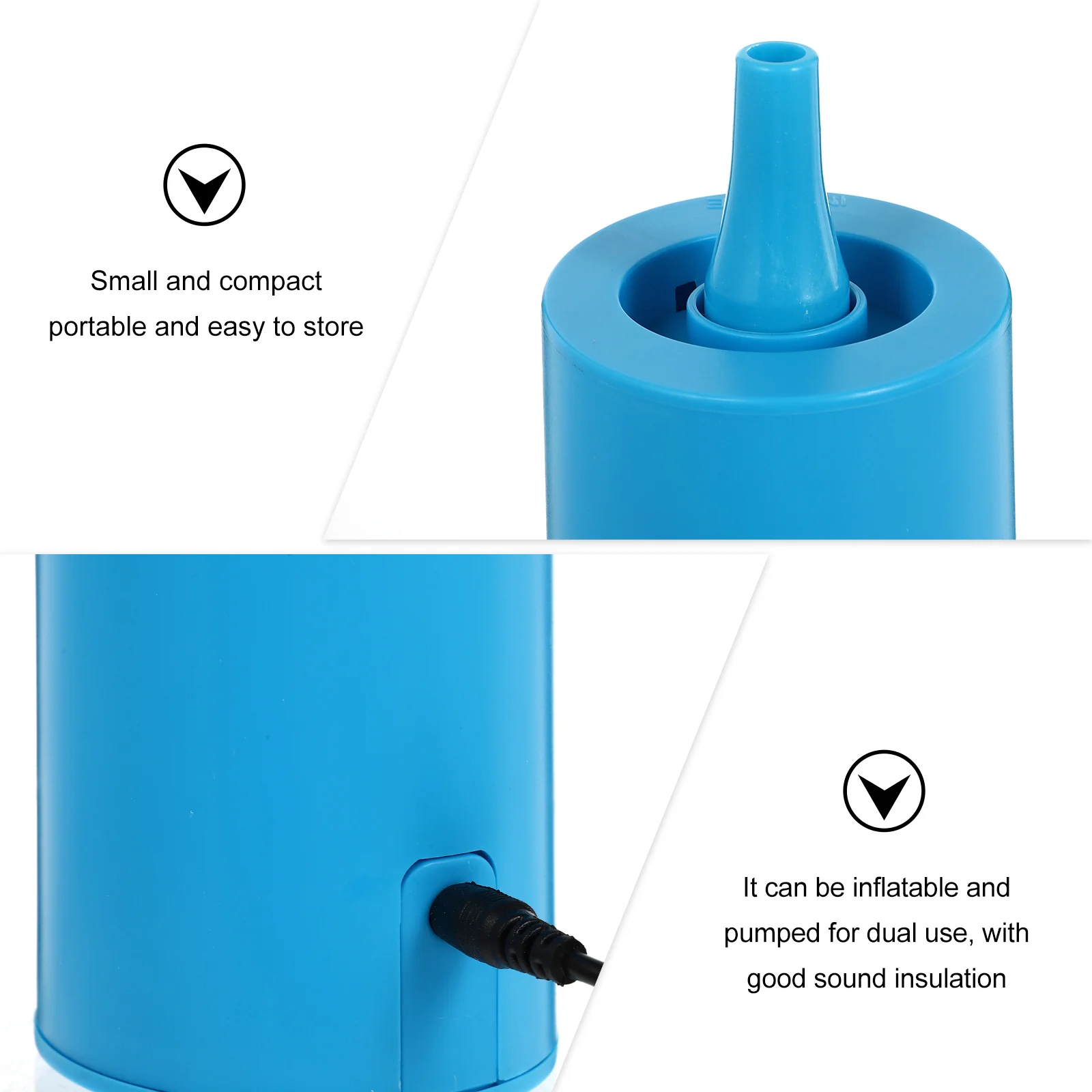 

1Pcs Dual Use Air Pump Electric Balloon Blower Inflator for Large Inflatables Easy to Use Premium Build Us Plug