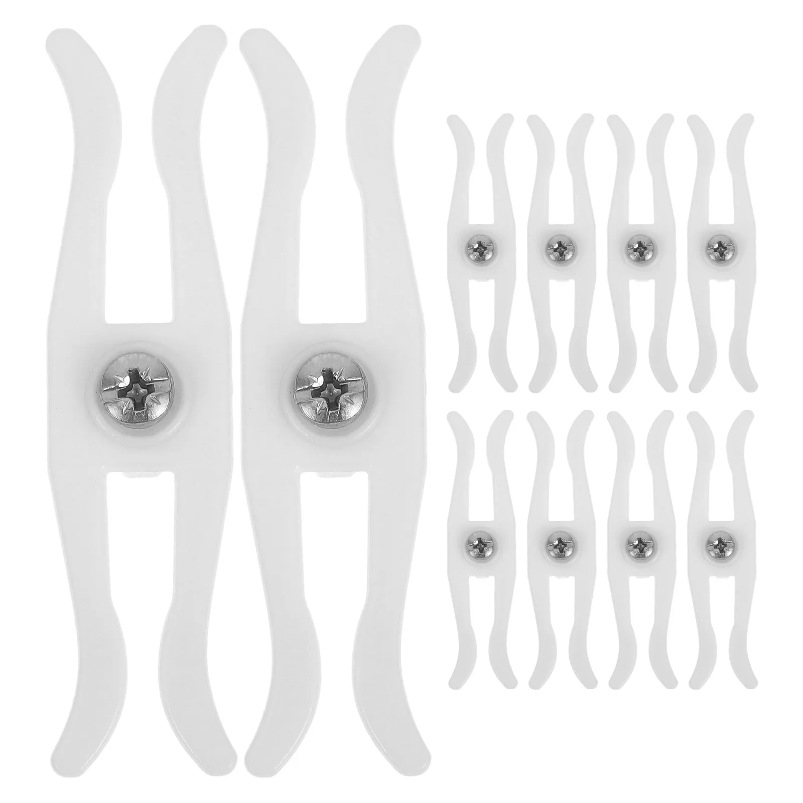 

20 Pcs Curtain Anti Rebound Track Fixing Hardware Light Blocking Sliding Fittings Window Clips Rail Accessories