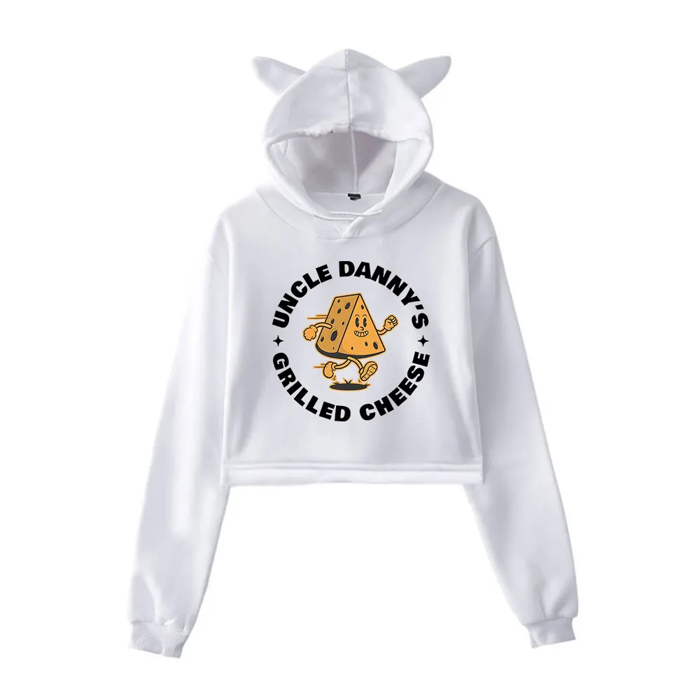 Shane Gillis Grilled Cheese Uncle Danny Vintage 90s Streetwear logo Hoodie Merch Hoodies Sweatshirts for Girls Cat Ear Crop