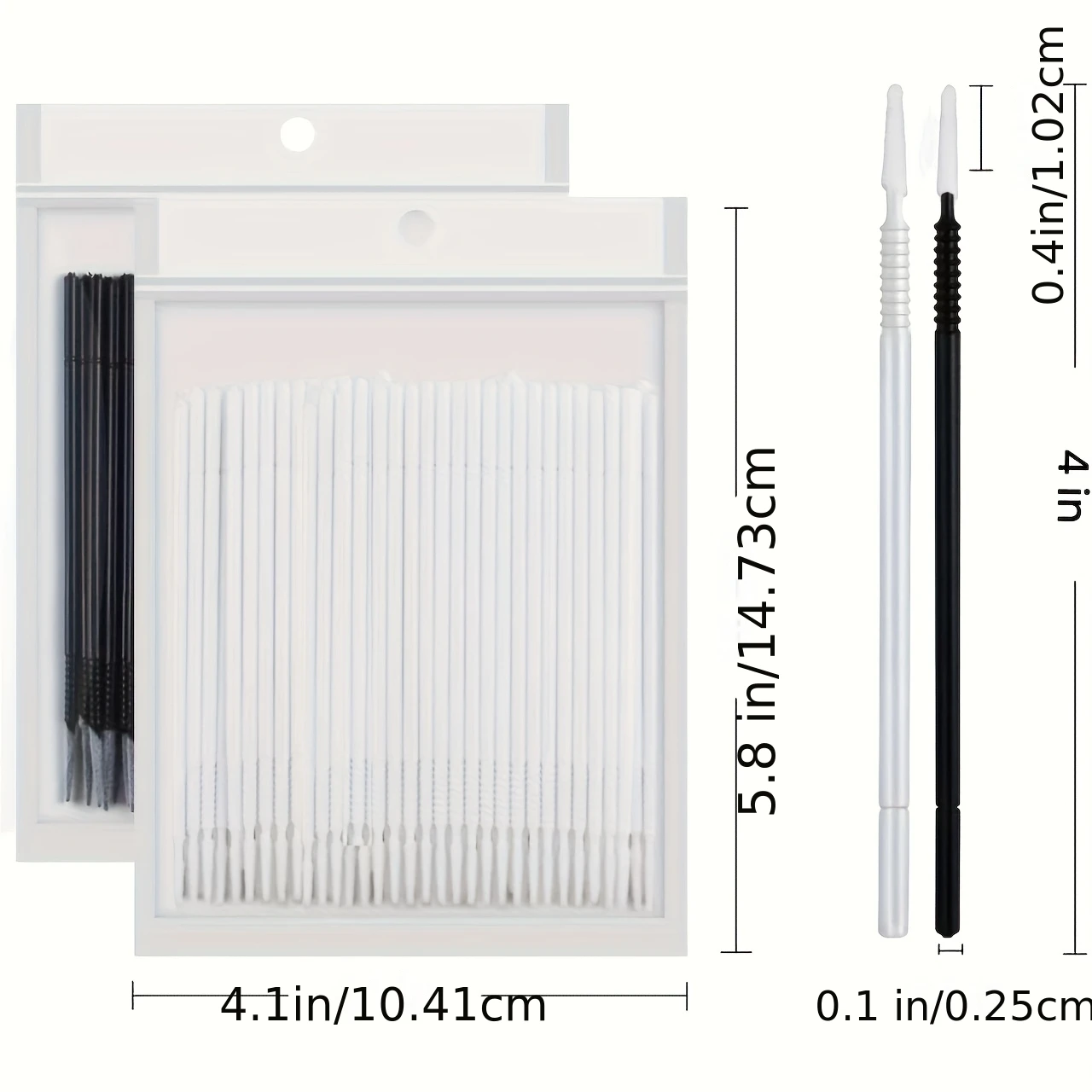 200 قطعة فرش صغيرة أعواد قطنية رمش تمديد تنظيف قضيب العصي لإزالة الغراء ماكياج والعناية بالرموش #5