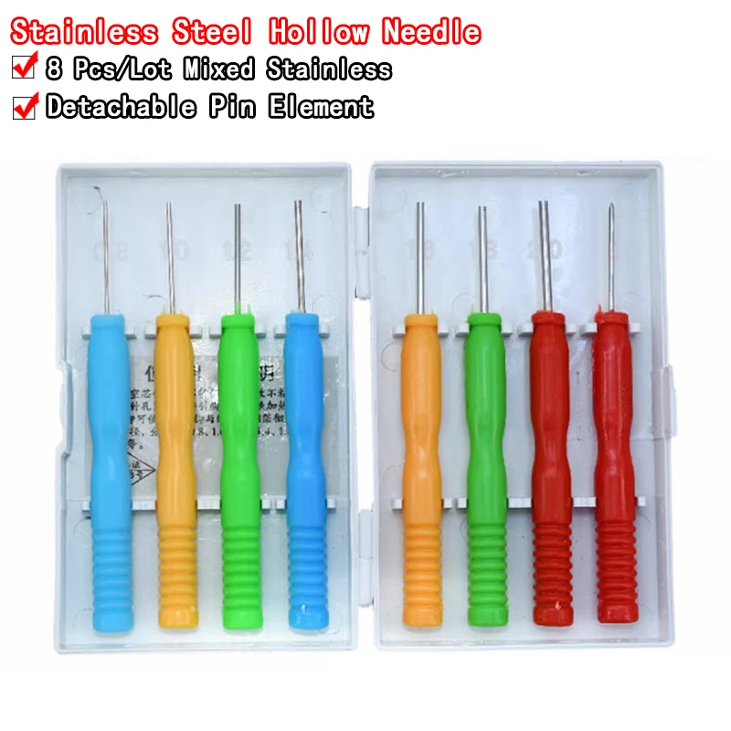 Good Quality 8 Pcs/Lot Mixed Stainless Steel Non-stick Tin Hollow Core Needle Kits For Soldering Assist Accessories